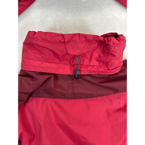 Columbia Coat Mens Large Red Waterproof Detachable Hood Zip Snap Pockets - Picture 14 of 16
